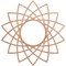 Ekena Millwork Eleanor Wood Fretwork Pierced Ceiling Medallion, Cherry, 22"OD x 8 1/2"ID x 1/4"T CMWP22X22X0250EACH - alternate 1